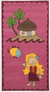 Dětské koberce Theko Ostrov růžová - 120x180