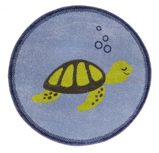 Dětský koberec ESPRIT Želva modrý - pr.80
