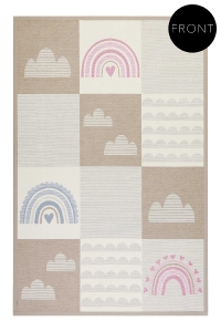 Oboustranný dětský koberec Esprit Duha růžová - 70x140