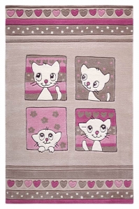 Dětský koberec Kočička Kitty Kat hnědá - 110x170