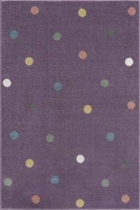Dětský koberec Happyrugs - kolečka fialová - 160x230