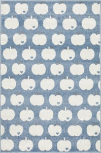 Dětský koberec Livone Graziela Design jablíčka modrá - 120x180