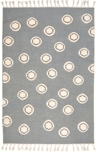 Dětský vlněný koberec Ring šedá - 160x230