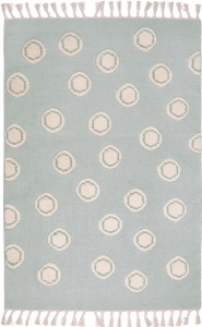 Dětský vlněný koberec Ring zelená - 160x230