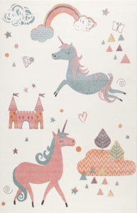 Dětský koberec Esprit Unicorn, jednorožec bílá - 120x170