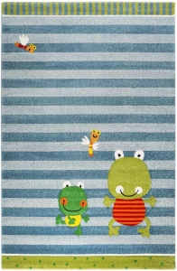 Dětský koberec Sigikid Žabičky s modrým proužkem - 120x170