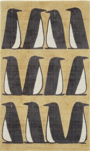 Vlněný koberec Scion Pedro dandelion - tučňáci - 120x180