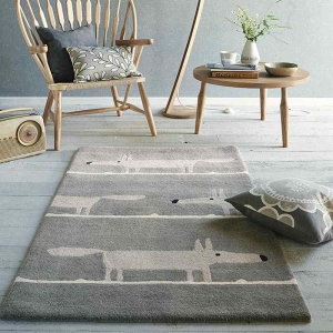 Dětský koberec Liška stříbrná vlna - 120x180