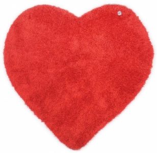 Dětské koberce Tom Tailor srdce červená - 100x100