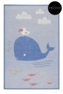 Oboustranný dětský koberec Esprit Velryba modrý