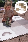 Pěnový dětský koberec - duha a mráček 220154 