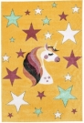 Dětský koberec Unicorn - Jednorožec žlutý